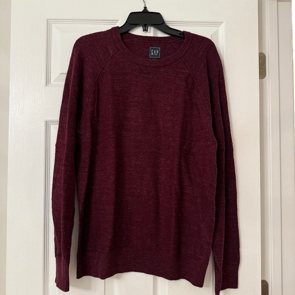 Gap Maroon Burgundy Crewneck Sweater
